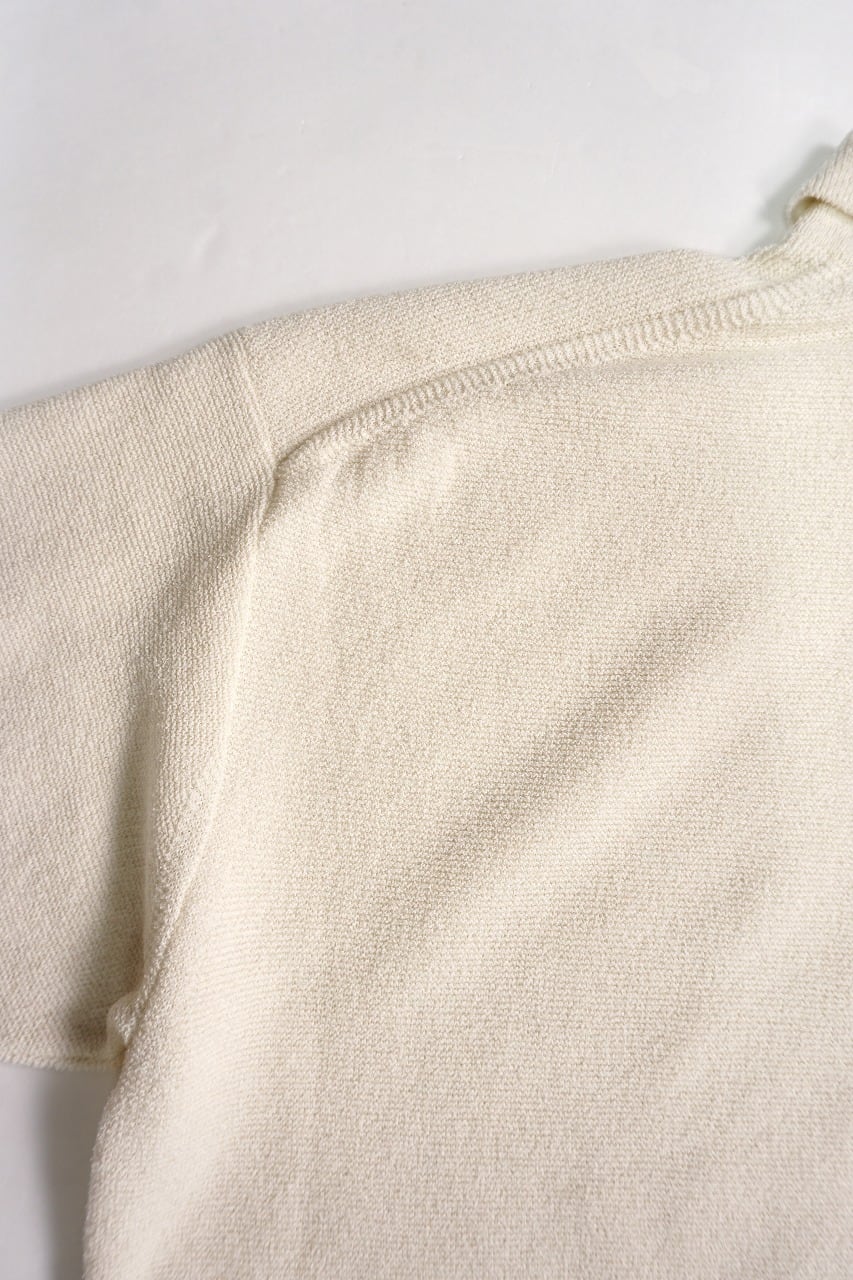 Boucle Garter Knitted Polo