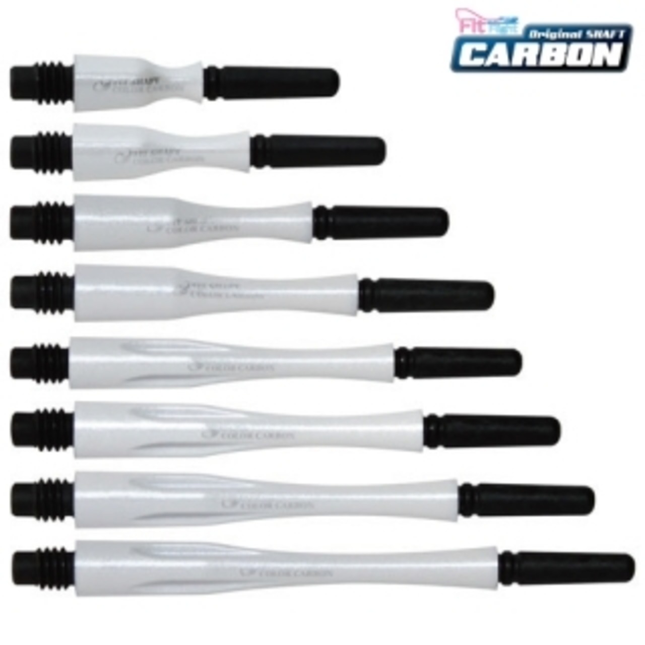 Fit Shaft COLOR CARBON ハイブリッドシリーズ スピンタイプ（パールホワイト） - 2