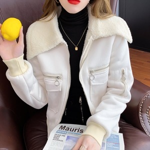 【送料無料】 ダウンジャケット  無地  ファー  カジュアル系  大人可愛い  シンプルデザイン  厚手生地  冬 お出かけ