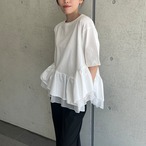 ドッキングペプラムトップス［50012］　