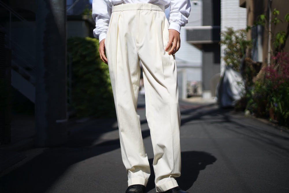 Polo Ralph Lauren [Polo by Ralph Lauren] Silk 2 Tuck Trousers