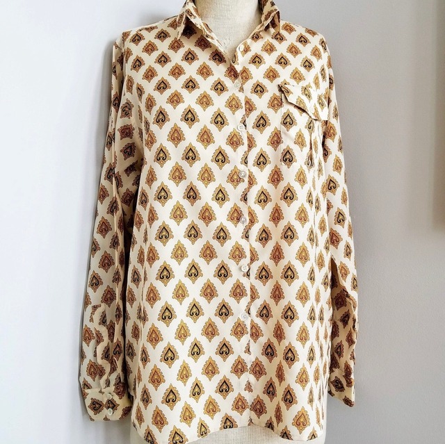 80s Damask Blouse