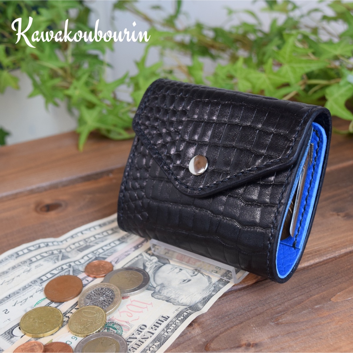 コインキャッチャー財布 本革財布 ハンドメイド コインケース - 財布・ケース・小物入れ新着 コインキャッチャー