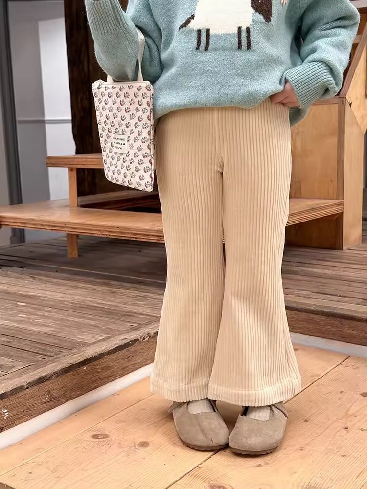 3color コーデュロイフレアパンツ