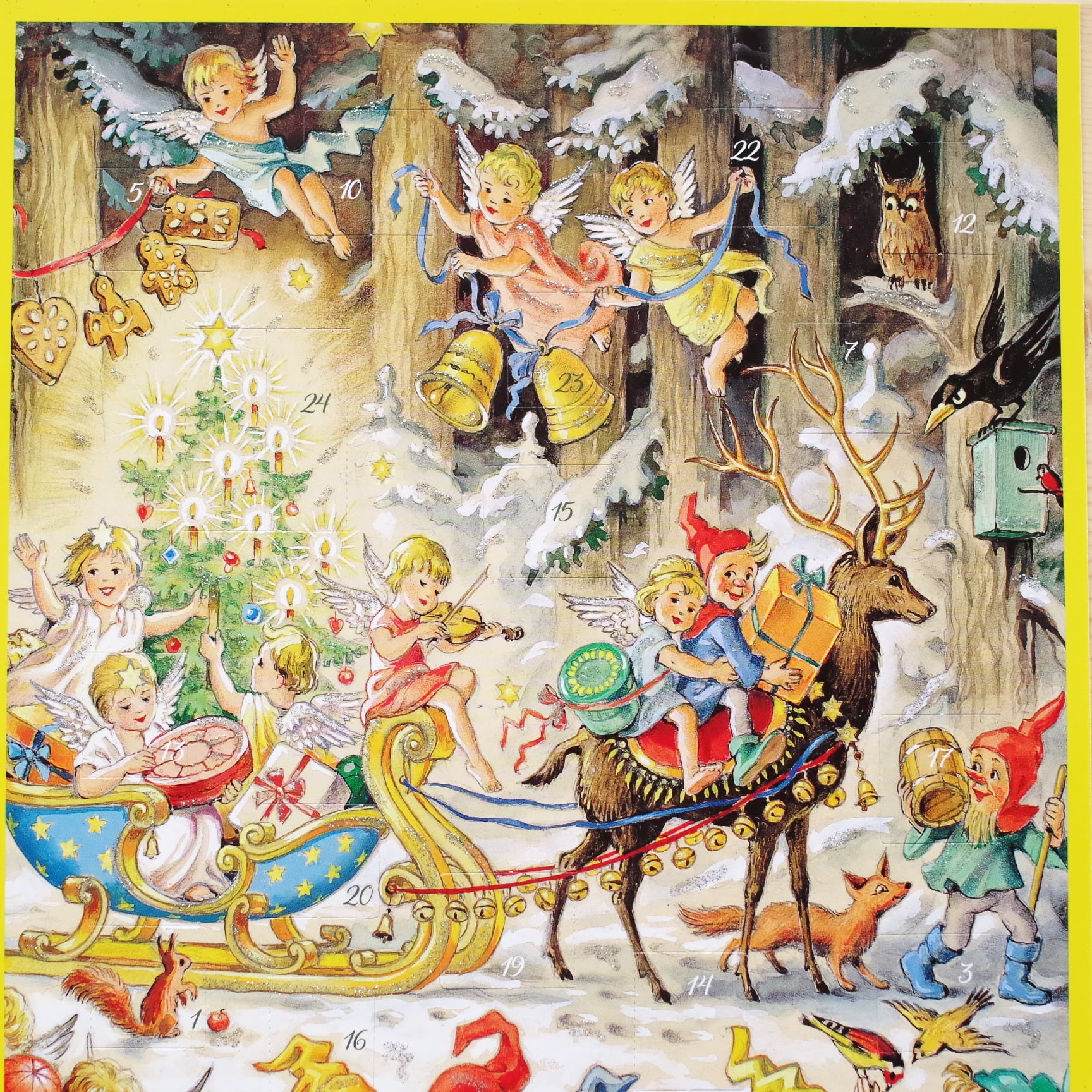 アドベントカレンダー 森の祝祭（A4サイズ） | 木のおもちゃ専門店