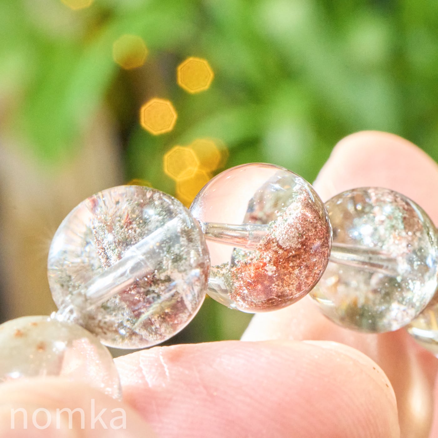 四季彩の庭園】ブラジル産 ガーデンクォーツ ブレスレット 12.5mm nbra