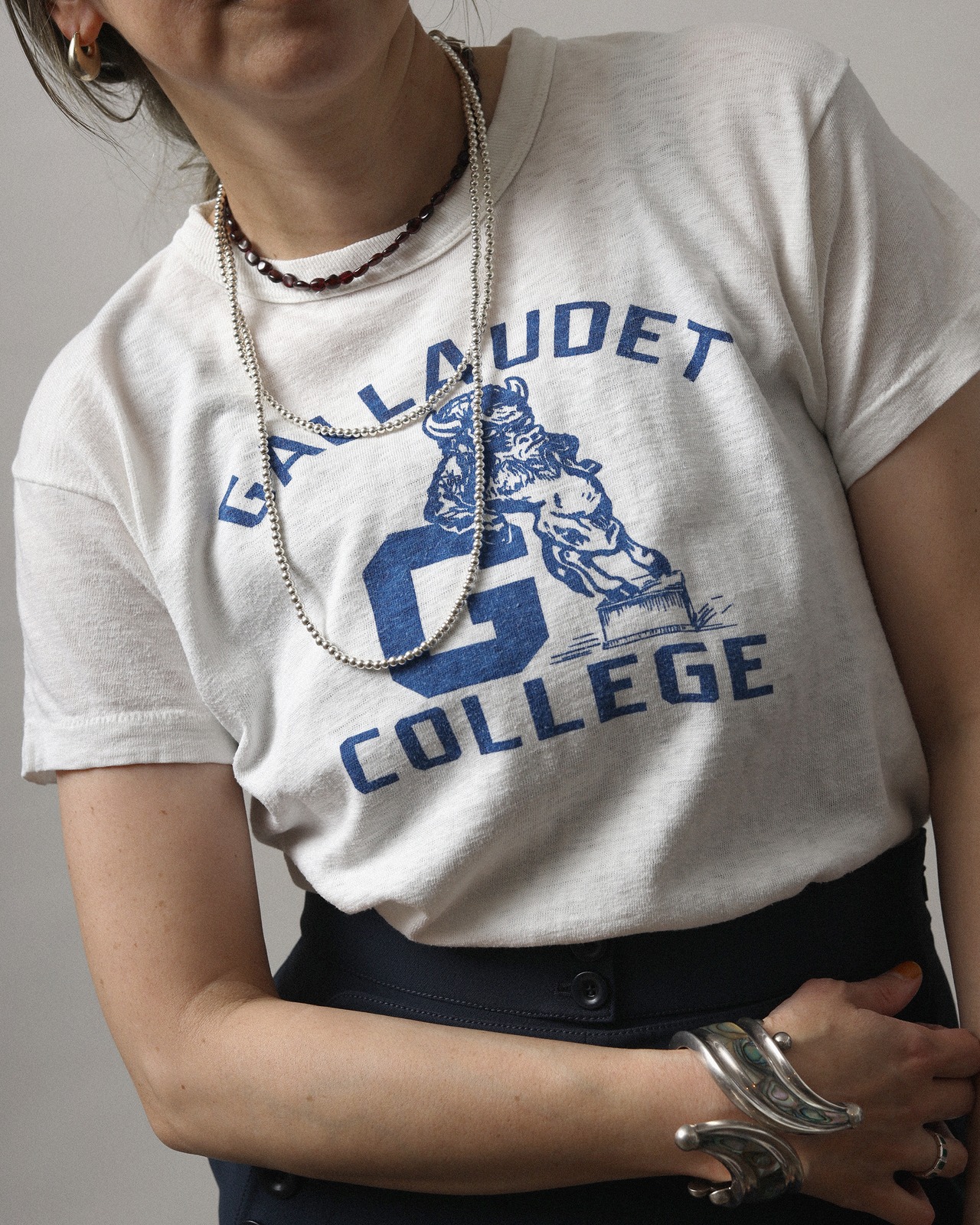 1970's Gallaudet College / Printed T-Shirt