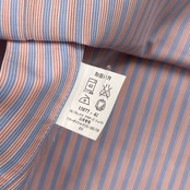 Brooks Brothers ブルックスブラザーズ ストライプ 長袖 ドレスシャツ 16 - 12/3 /オレンジ×ブルー/メンズ