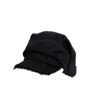 [OJOS] Scarf Veil Wool Cap / Black 正規品 韓国ブランド 韓国通販 韓国代行 韓国ファッション 日本 店舗 オホス