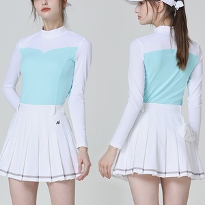 バイカラー　長袖トップス　おしゃれ