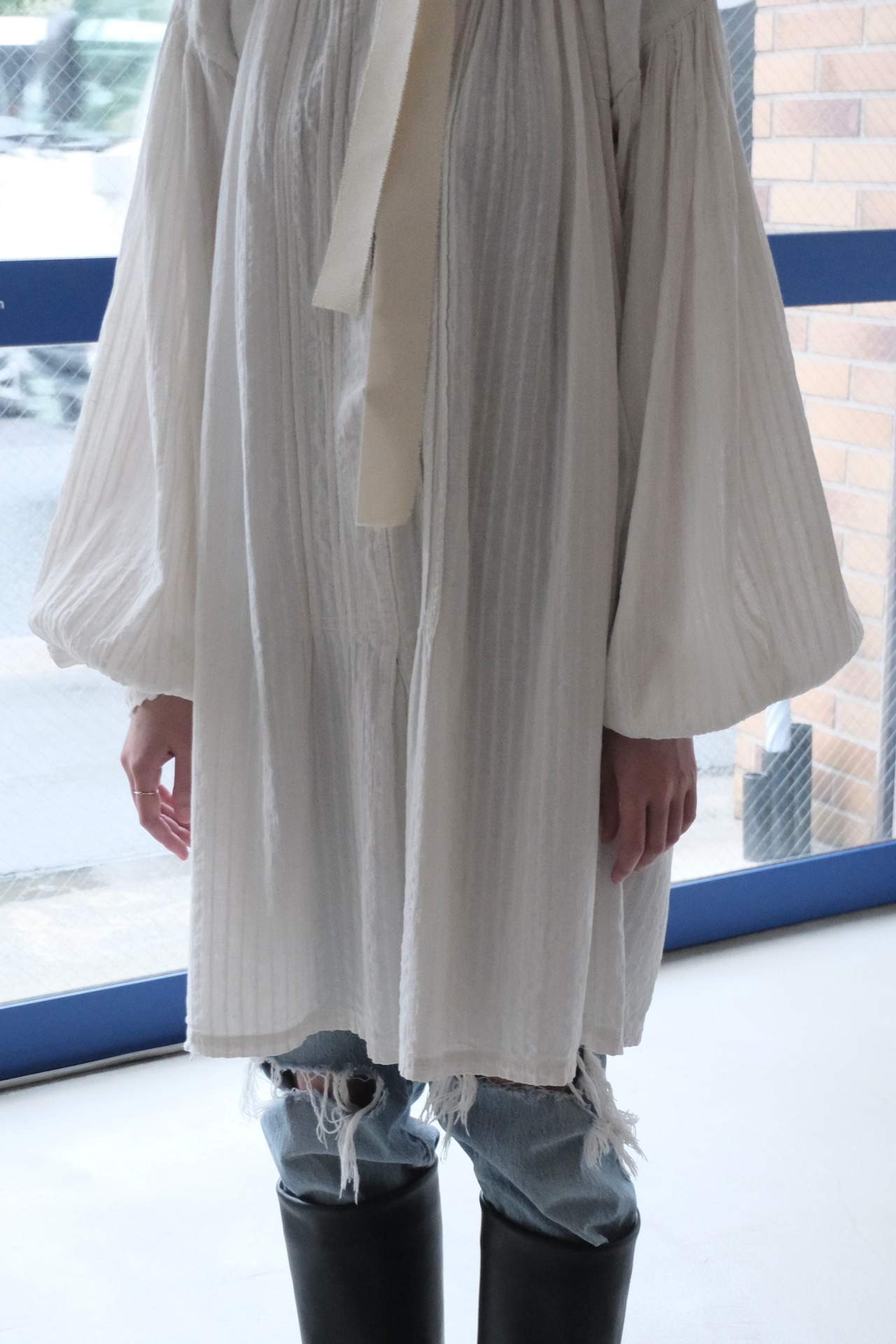 Romanian balloon sleeve rural blouse