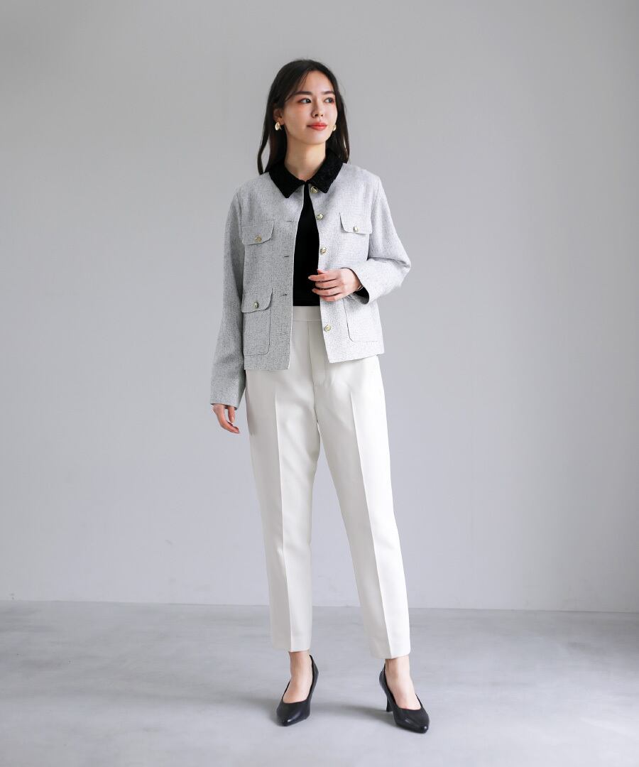 SALE 30％OFF】【 きちんと華やぐ 】 ミックスカラーツイード・ノー
