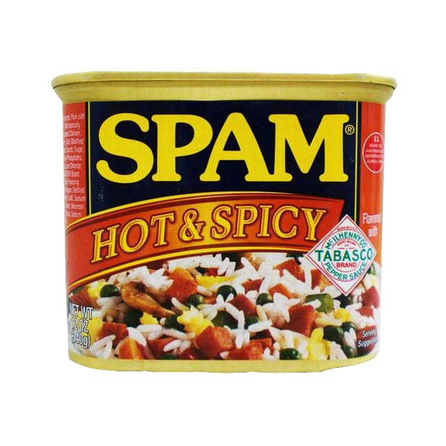 ポークランチョンミート　サニーデイオキナワ　340g　SPAM　ホット＆スパイシー　スパム　超沖縄専門店