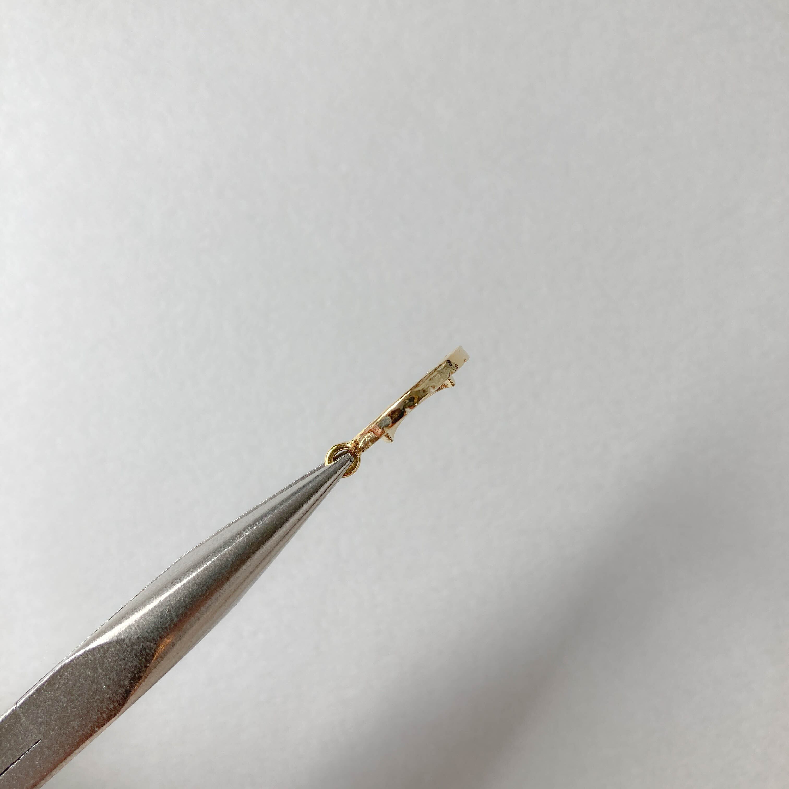 月模様のラウンド放射プレートチャーム | Dua-アクセサリーパーツショップ