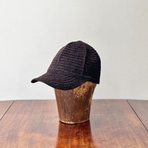 cableami  シェットランドウール　ブレードキャップ　ブラウン