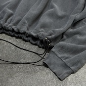 custom draw cord fade gray henry neck tee