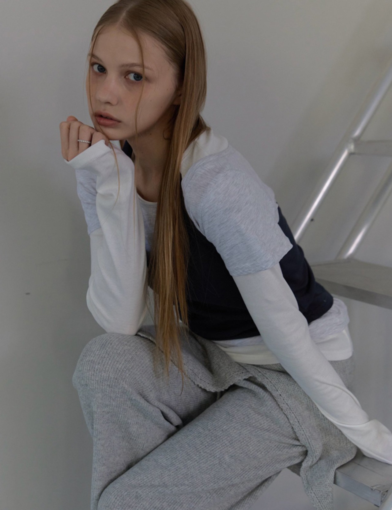 【新作5％OFF・3日間】Halter-neck 3pieces Set Tops_3colors