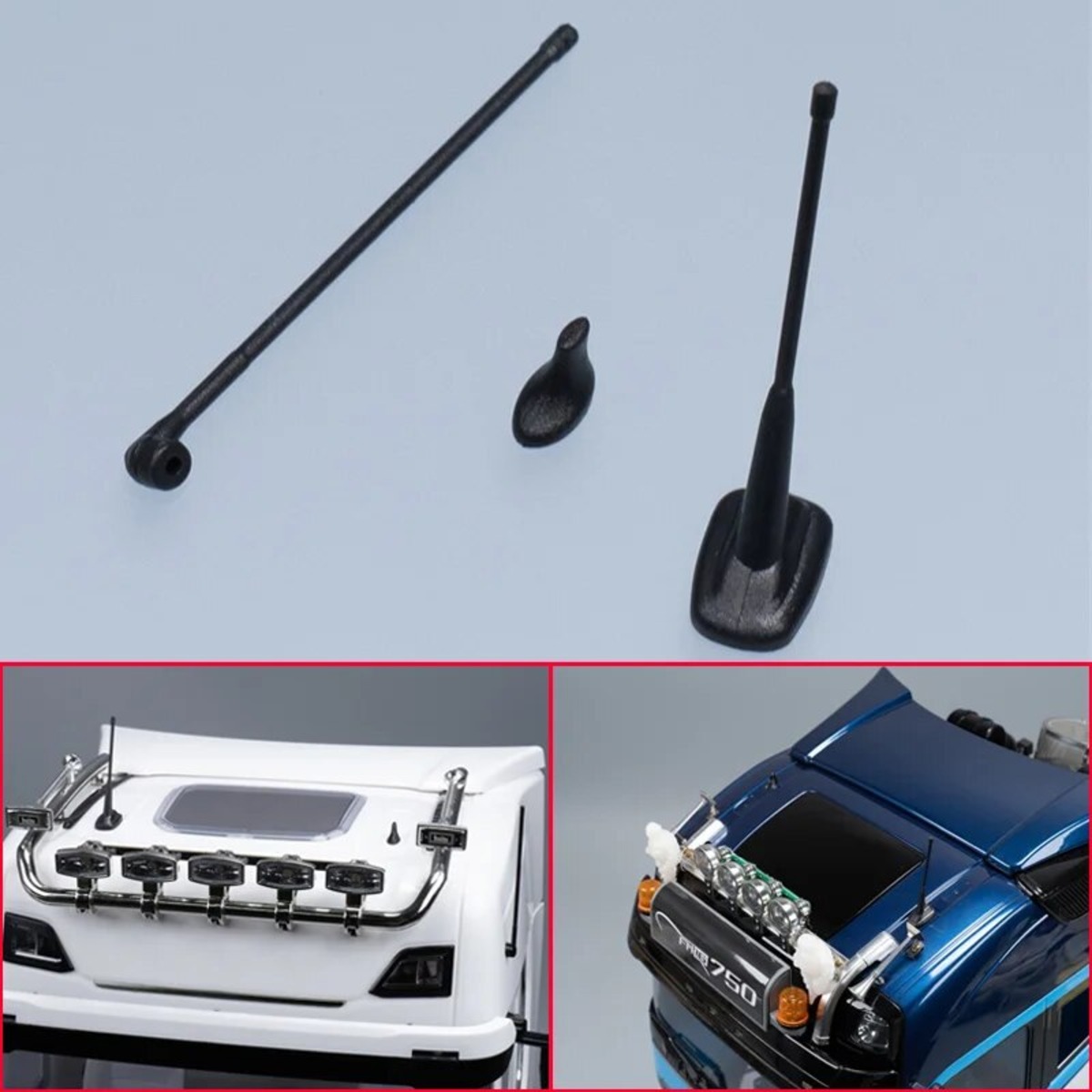 国産キャンピングカー・ダンプカールーフサイド用アンテナ取り付け基台 