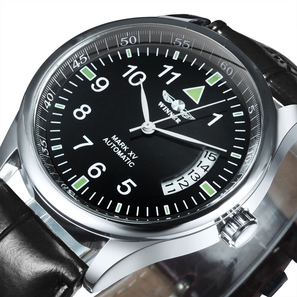 【新品】WINNER　メンズ　腕時計　機械式自動巻き　ブラック