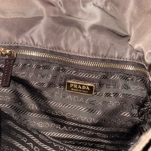 vintage PRADA brown nylon shoulder bag