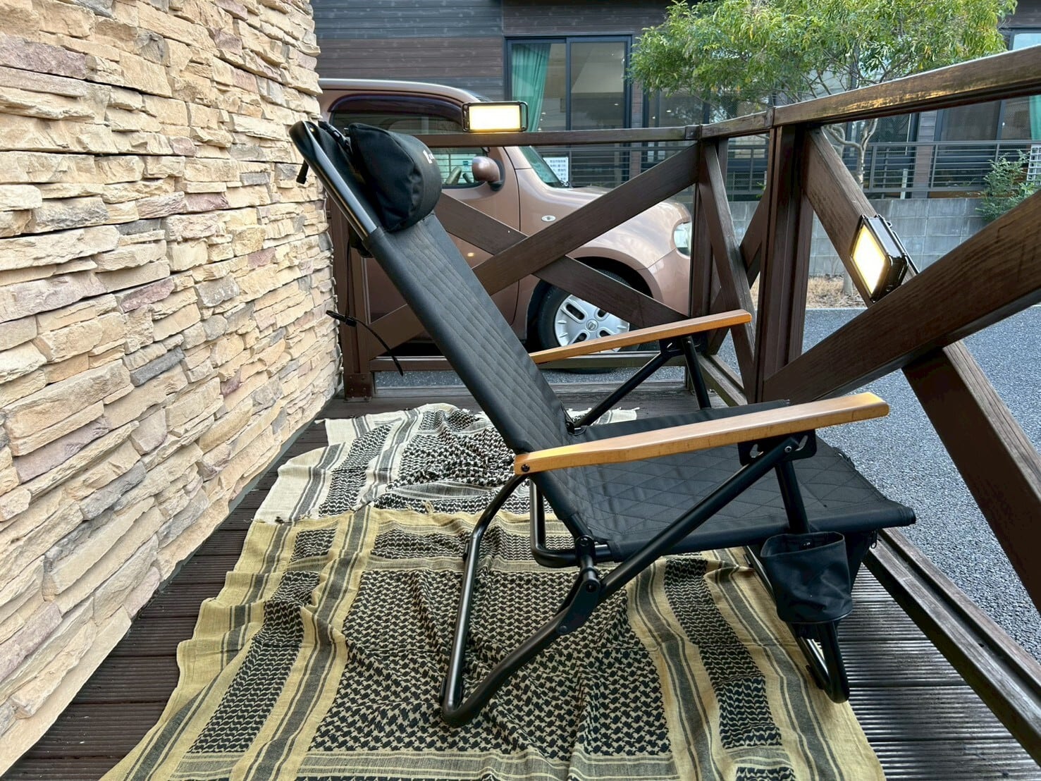 WAQ ワック】Reclining Low Chair High Back リクライニングローチェア