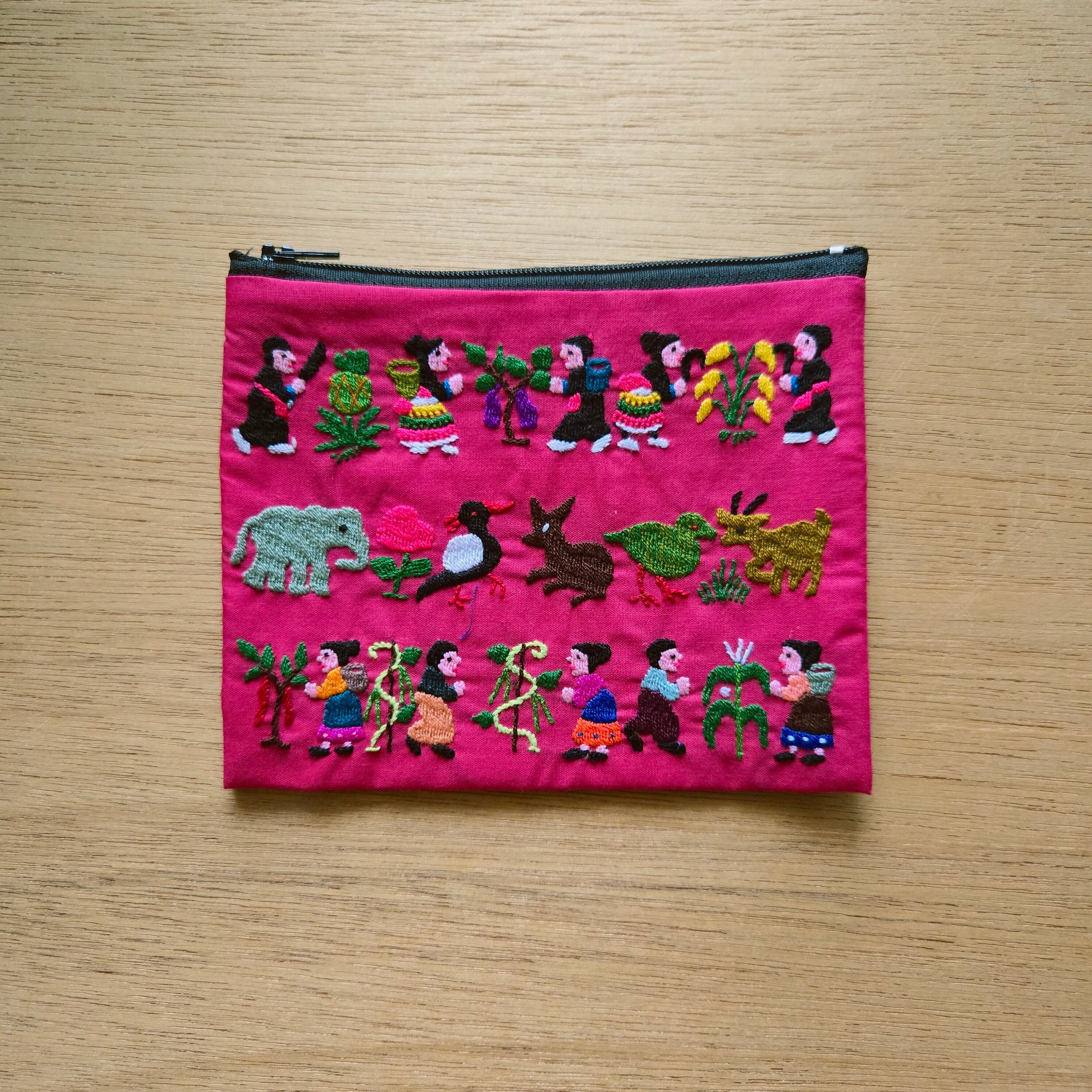 ラオス モン族手刺繍ポーチ | gururi