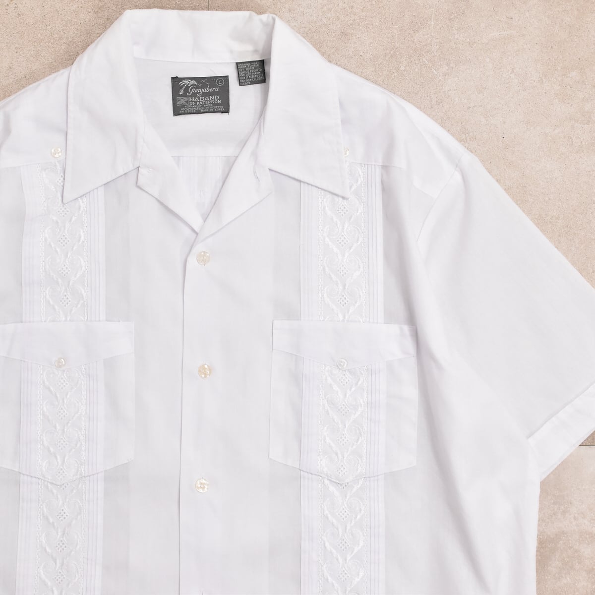 80s HABAND OF PATERSON guayabera shirt | 古着屋 grin days 80s HABAND OF PATERSON guayabera shirt | 古着屋 grin days
