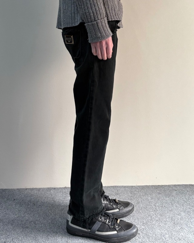 【DOLCE&GABBANA】damaged denim pants