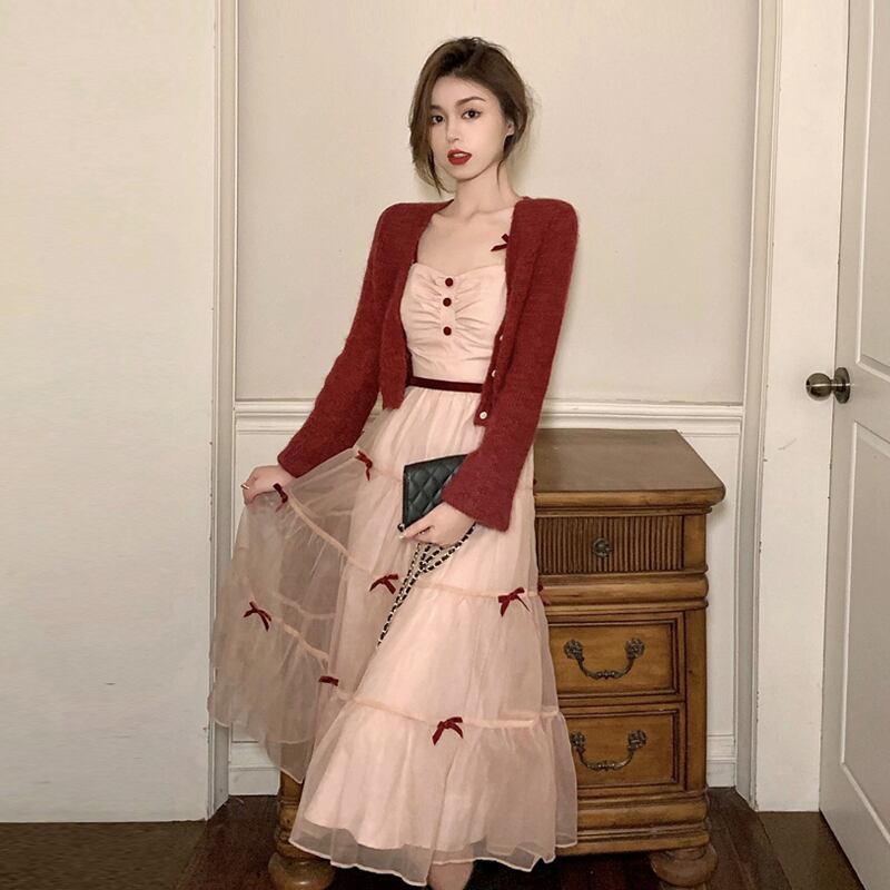 ドレス スプリングオータムスタイルロングスカート 春物 秋物 スーパーモール34104027287