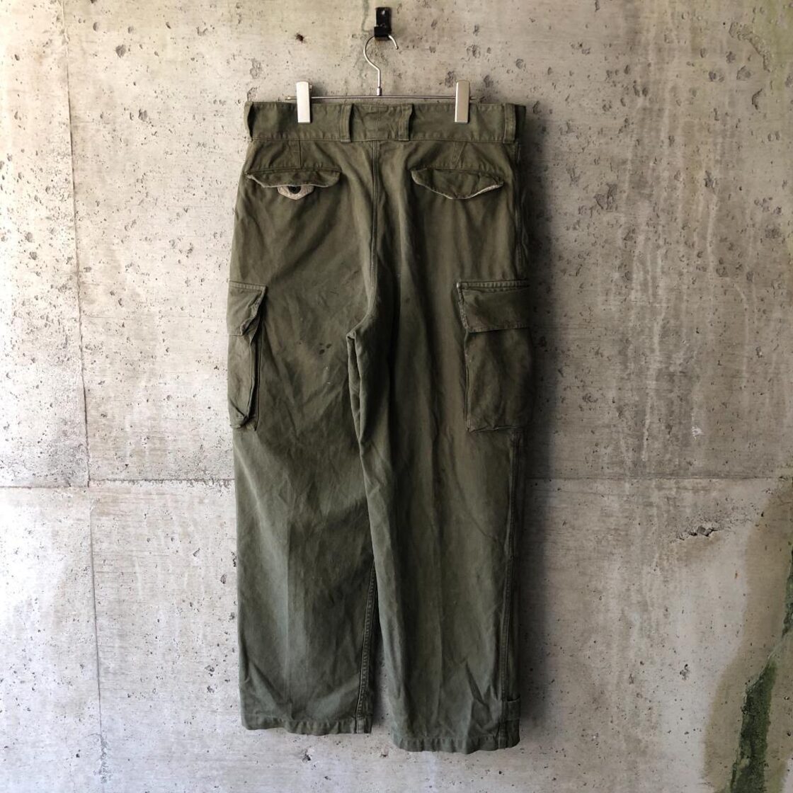 KU249】本物 サイズ22相当 フランス軍 M-47 カーゴパンツ 前期 | Pay ID