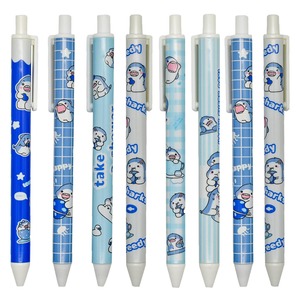 【在庫処分】Maydahui かわいい サメ 鮫 ノック式 ボールペン 12本セット 0.5mm 黑 インク おしゃれ ジェル 動物 魚 文房具 筆記用 ギフト プレゼント 誕生日 子供 学生 オフィス