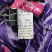 フラダンス 衣装 ワンピース ドレス パープル系 CC Fashions ハワイ製 ハワイアンプリント プルメリア柄 花柄 植物柄 ハワイアン アロハ フラ ダンス フリル レッスン 練習 ピンク系 ホワイト系 紫 ピンク 白 かわいい 華やか 鮮やか 上品 おしゃれ フラダンスドレス ハワイアンワンピース フェス用 レディース衣装 おしゃれドレス パーティードレス かわいい花柄 ダンスレッスン用 ワンピースドレス フリル付きドレス おしゃれ着 プルメリアデザイン