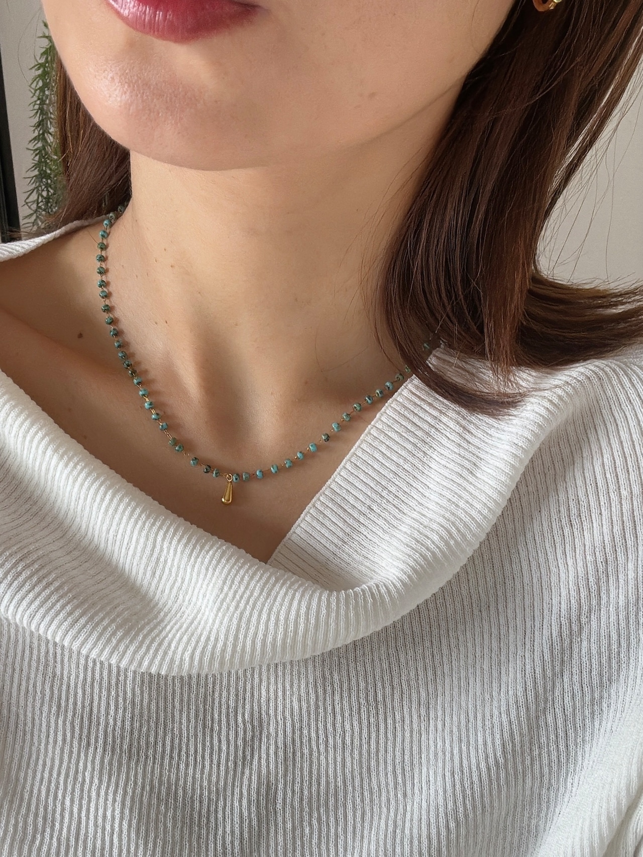 アクアドロップネックレス