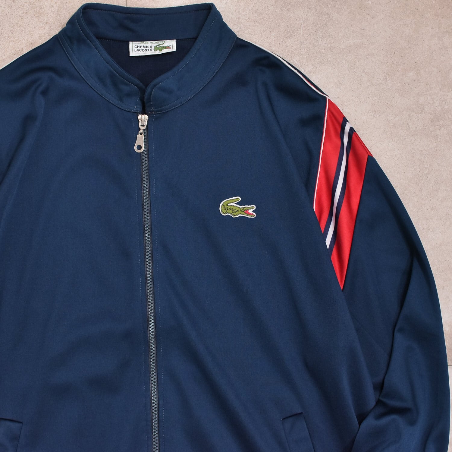 70s ラコステ アメリカ製 ベロア トラックトップ ジャージ LACOSTE