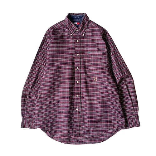 "90s TOMMY HILFIGER" check shirt