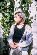 gradation knit -black-