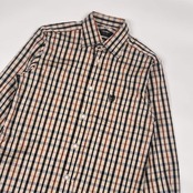 DAKS ダックス チェック 長袖シャツ M/マルチ メンズ
