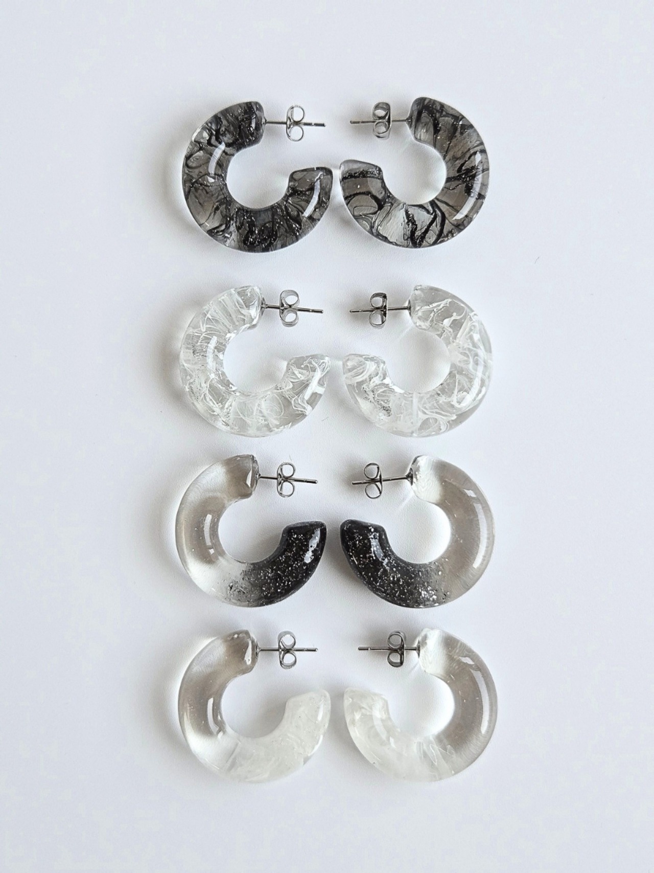 PUKKURI hoop. [black/white/blue] - 15