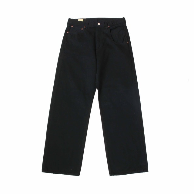 [High Scream Center] 5PocketsWideDenimPants(Black)