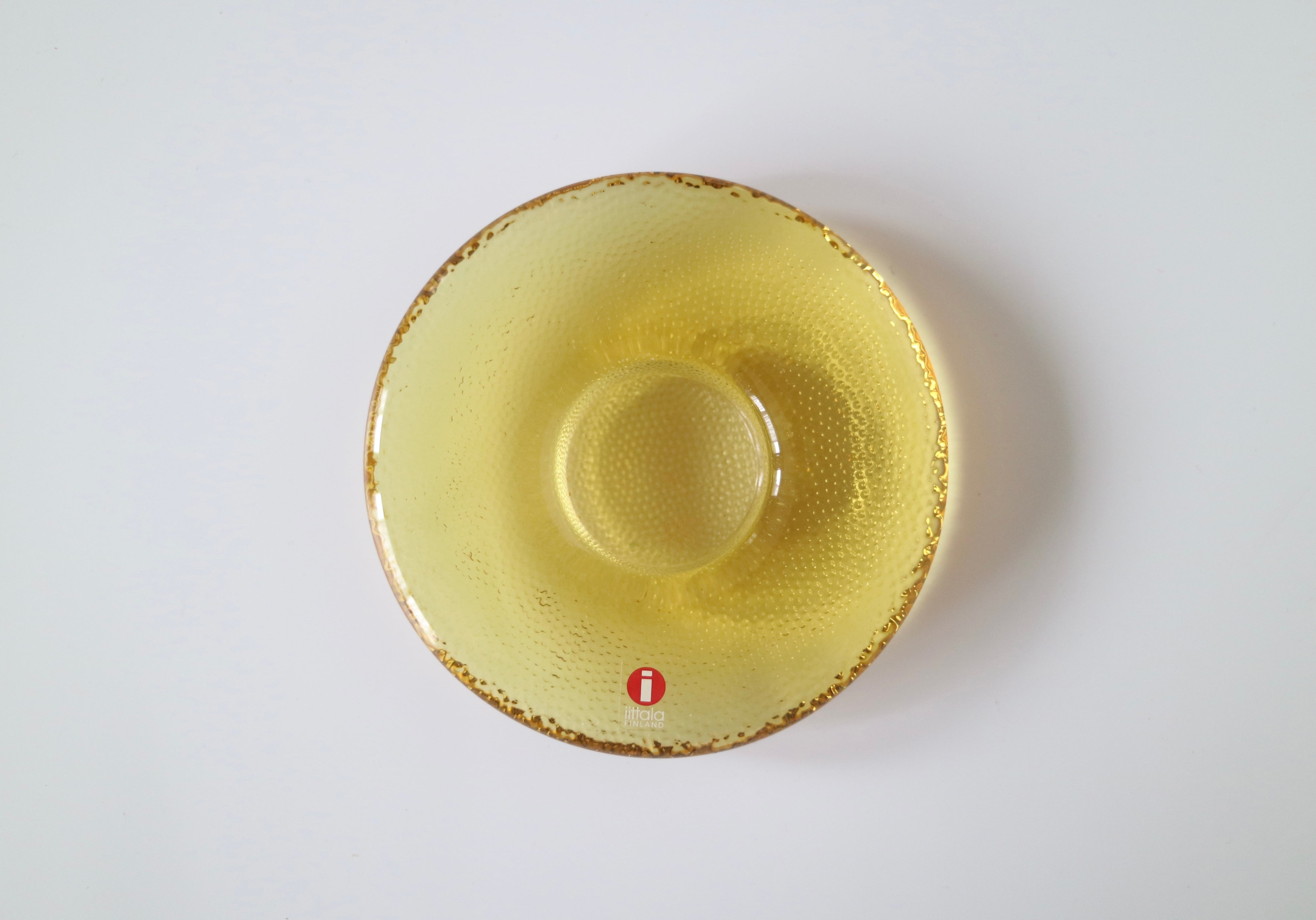 iittala イッタラ ／ NAPPI キャンドルホルダー 大 イエロー No.2330