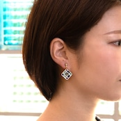 もざいく らんたん(大) ピアス/イヤリング