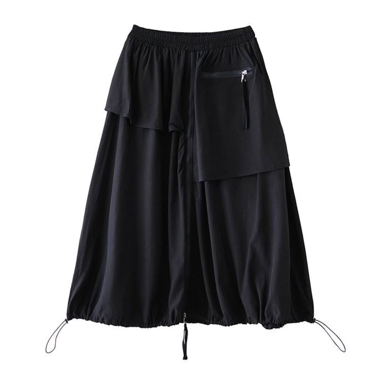 レイヤード風 ジップ ロングスカート 00313