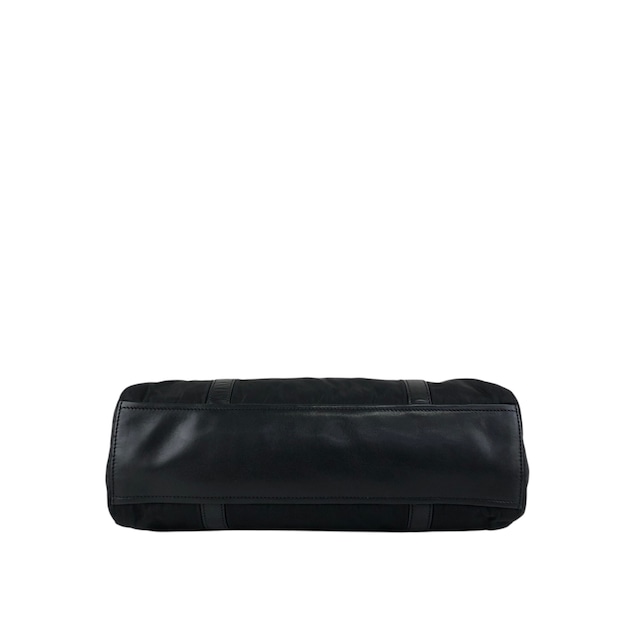 PRADA プラダ ハンドバッグ ブラック プッシュロック レザー vintage ヴィンテージ オールド pesttr