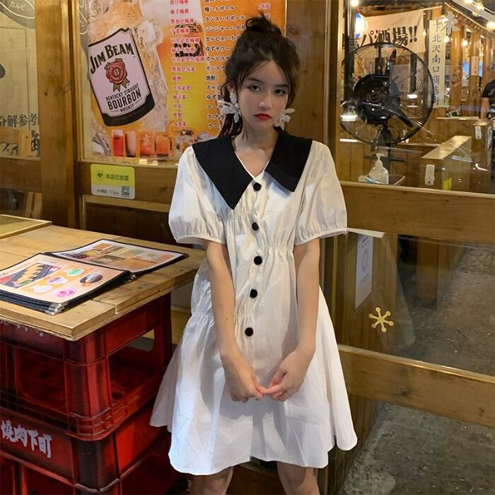 ドレス サマー薄手カーディガンスカート ソリッド カラーショート 大人ガーリー スウィート キュート カジュアル 夏物 ソリッドカラー 萌量不足44277177834