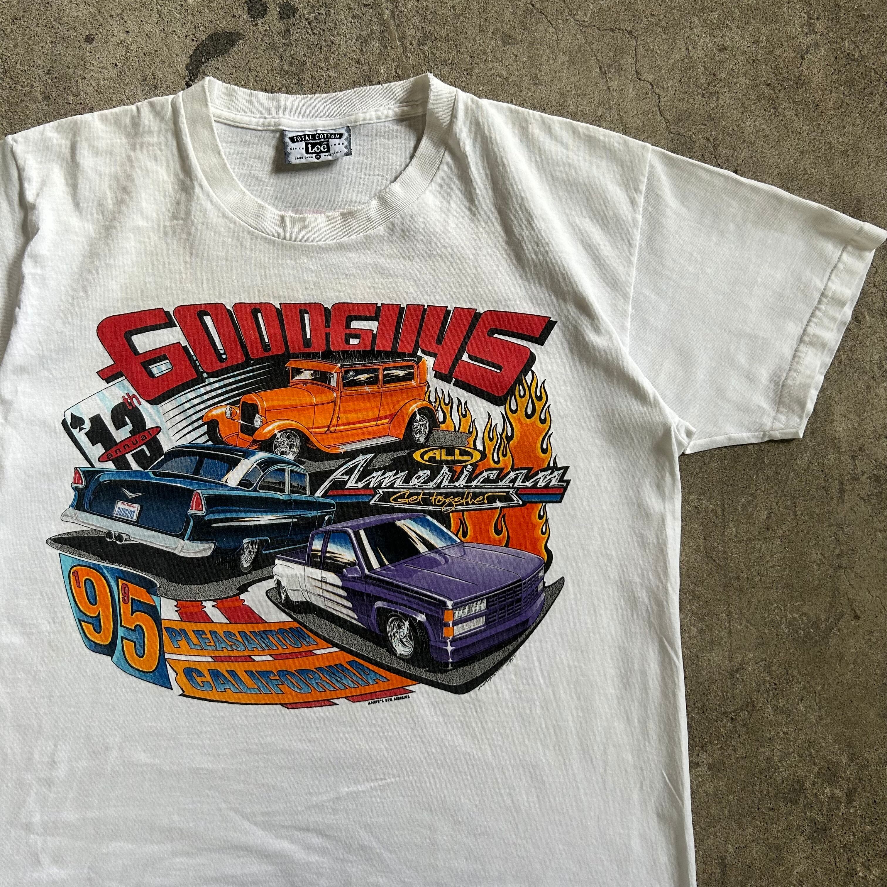 90s Lee GOODGUYS Print T-Shit HOT ROD リー ホットロッド 車 プリント Tシャツ ＃505028 kapre