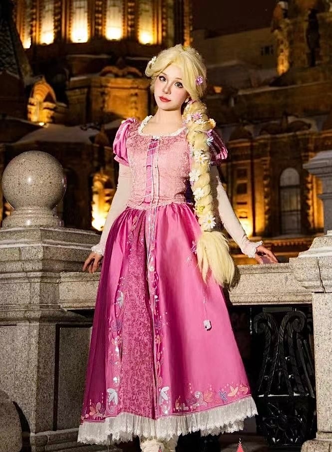 ラプンツェル コスプレ 衣装 ドレス 大人 Dハロ 仮装（最新 
