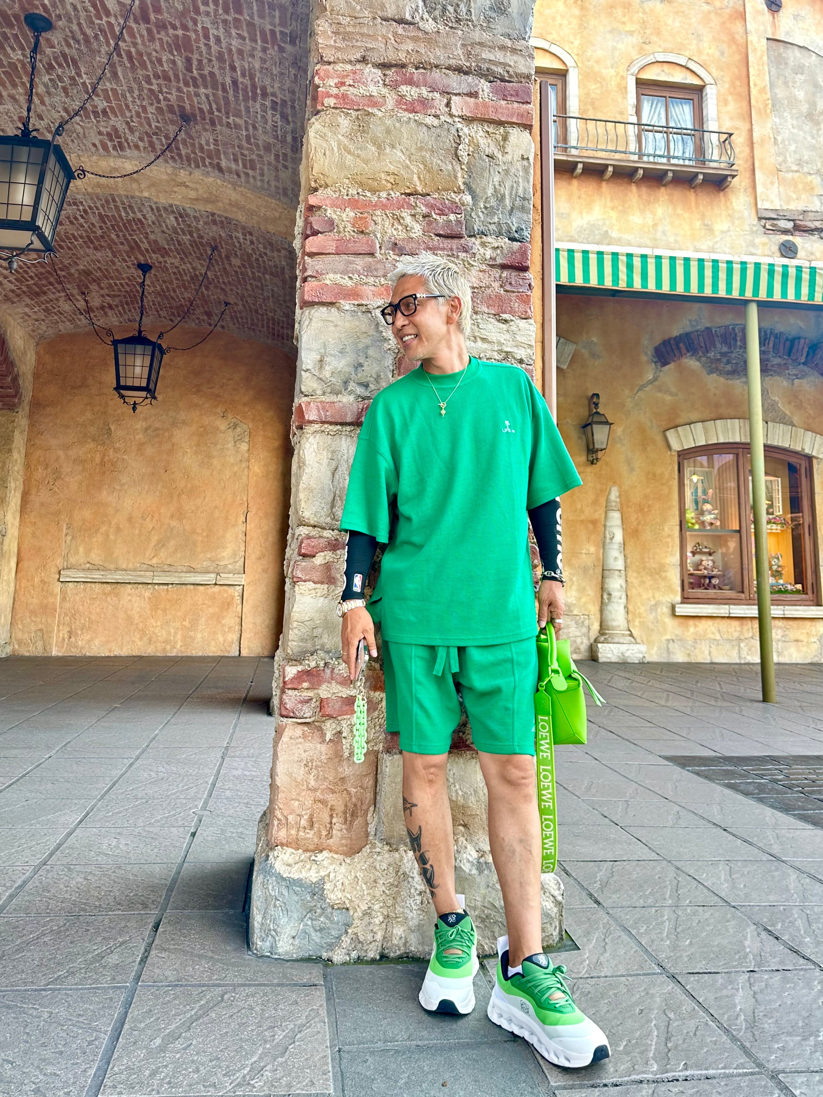 LIFE is 刺繍ワッフルセットアップ¥18,000+tax(¥19,800)