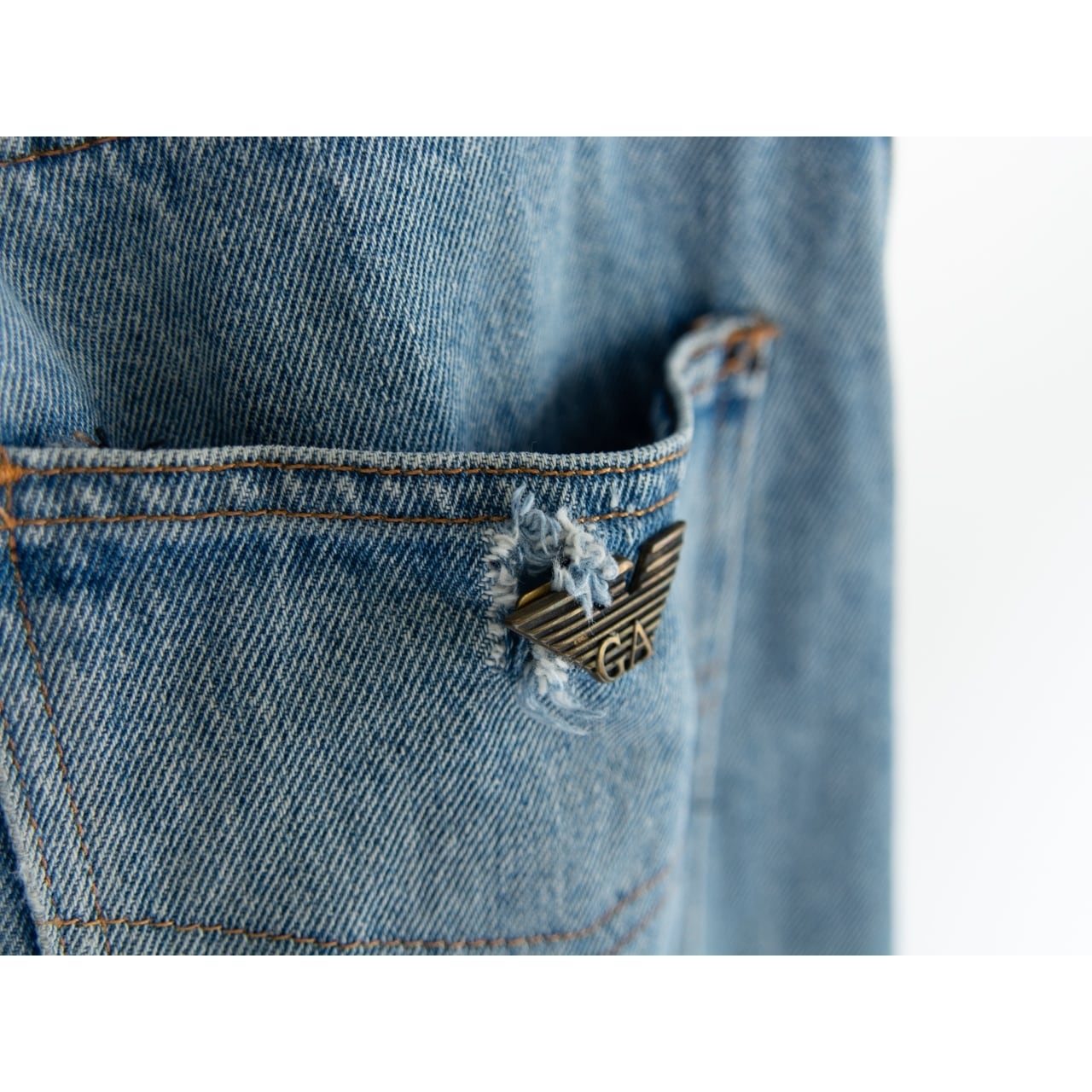 【ARMANI JEANS】Made in Italy 100% Cotton Denim Pants W31 L34（アルマーニジーンズ イタリア製デニムパンツ ジーンズ）