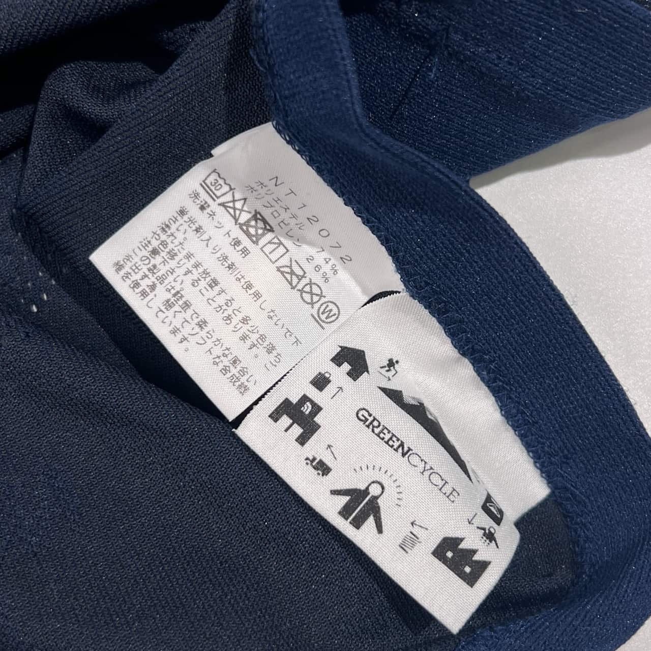 THE NORTH FACE ノースフェイス シャドーロゴ 切替メッシュ 半袖 Tシャツ サイズ M/ネイビー系 メンズ アウトドア NT12072