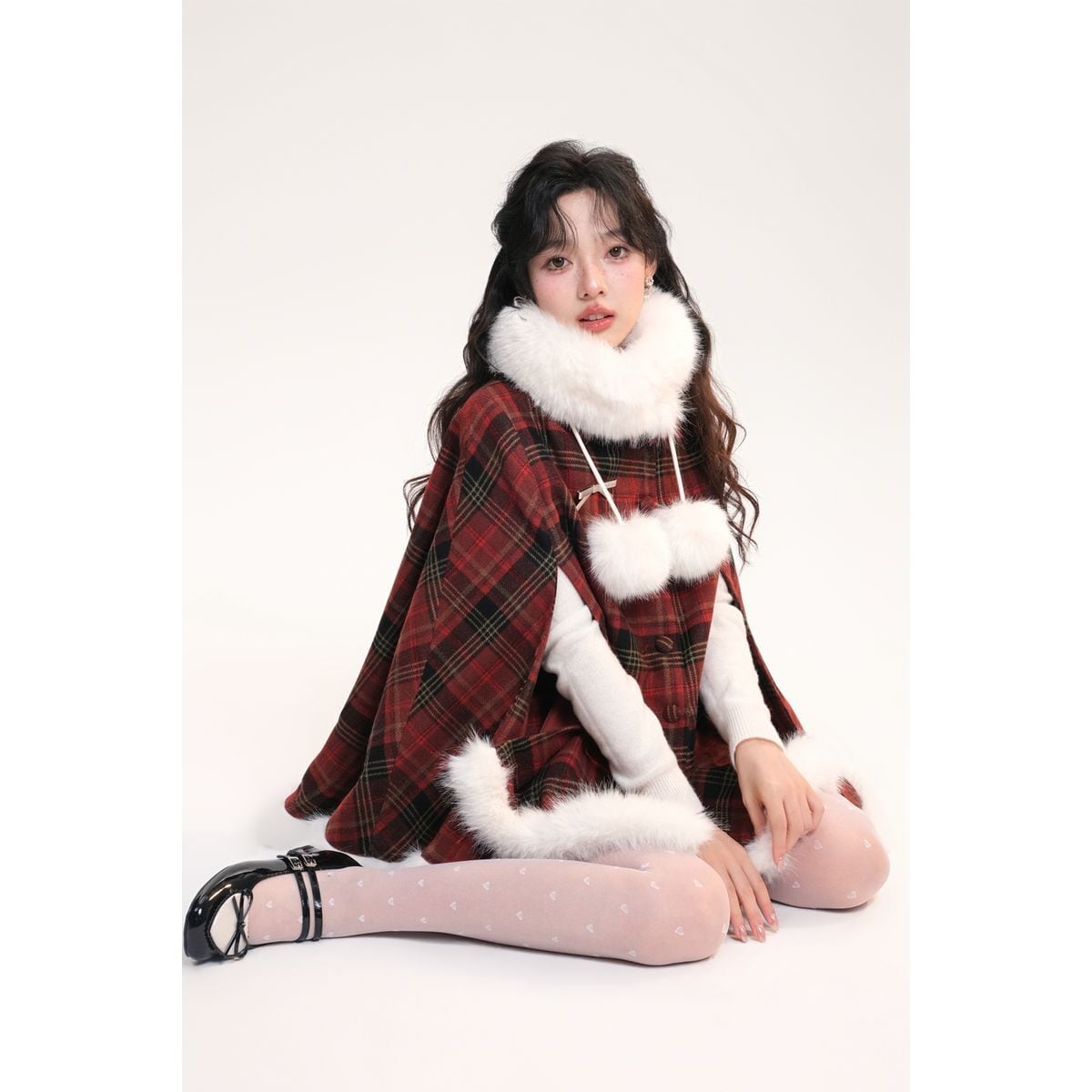 ふわふわネックケープセットアップ：ケープ | Maiden's Rêve